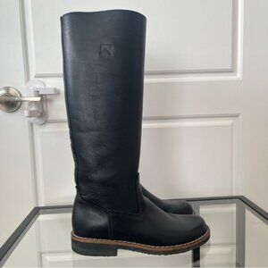 Roots Black Leather knee high  Boots